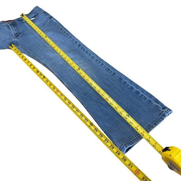 Express X2-W4 Low Rise Boot Leg Regular Fit Denim Jeans Womens 12 Casual - Picture 9 of 11